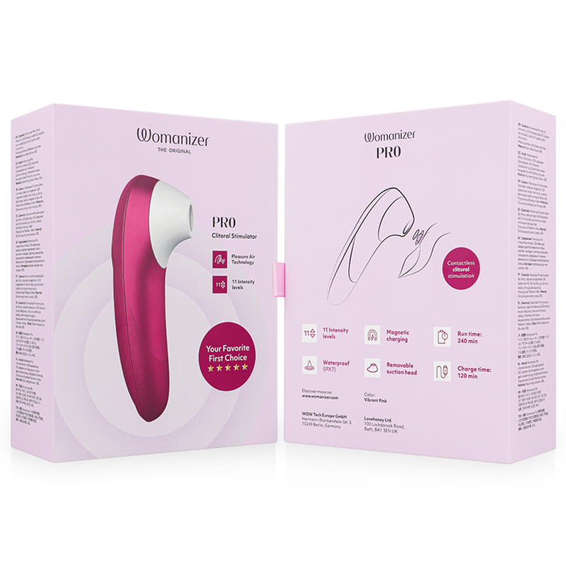 WOMANIZER - PRO VIBRANT CLITORIAL STIMULATOR ROSA - Image 6