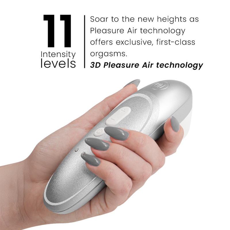 WOMANIZER - PRO VIBRANT CLITORIAL STIMULATOR CINZA PRATEADO - Image 3