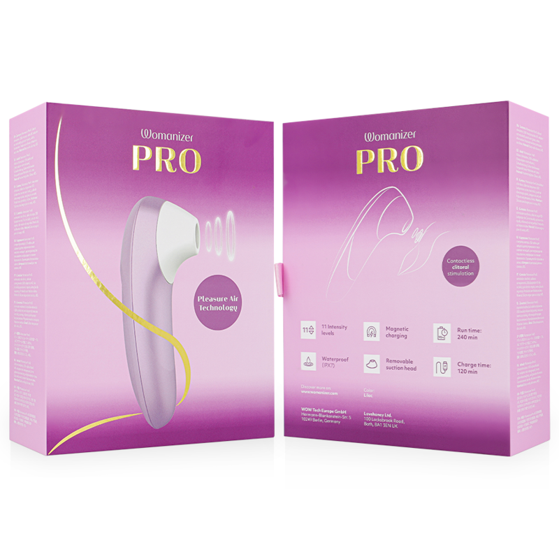 WOMANIZER - PRO VIBRANT CLITORIAL STIMULATOR LILAC - Image 3