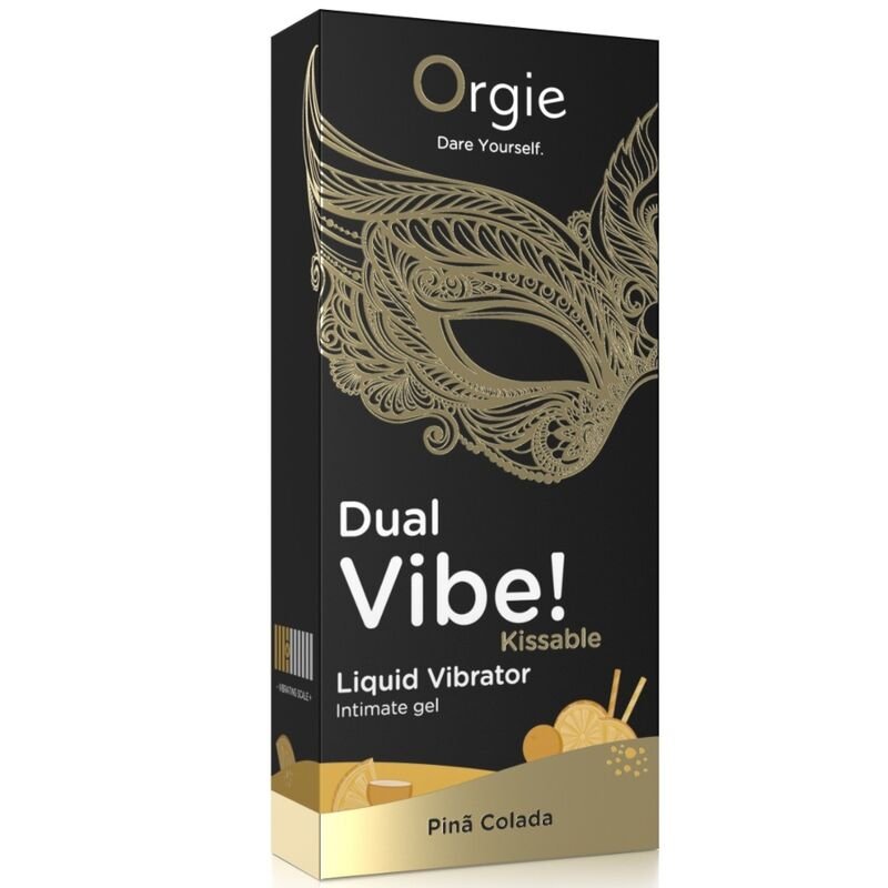 ORGIE - VIBE DUPLA! VIBRADOR LÍQUIDO BEIJÁVEL PIÑA COLADA 15 ML - Image 2
