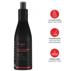 ORGIE - O ELIXIR SECRETO DA SEDUÇÃO 10 EM 1 LOÇÃO PARA CORPO E CABELO 200 ML