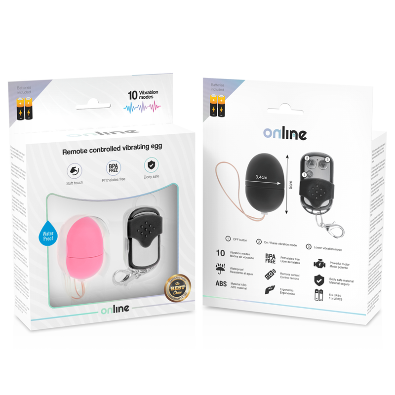 ONLINE - OVO VIBRANTE COM CONTROLE REMOTO S ROSA - Image 5