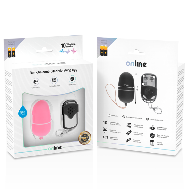 ONLINE - OVO VIBRANTE COM CONTROLE REMOTO M ROSA - Image 5