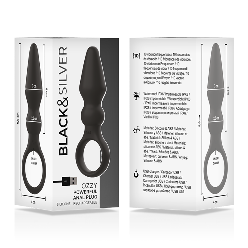 BLACKSILVER - PLUGUE ANAL DE SILICONE PODEROSO OZZY - Image 5