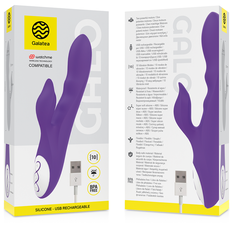GALATEA - GALO VIBRADOR ROXO + CONTROLO REMOTO WATCHME - Image 2