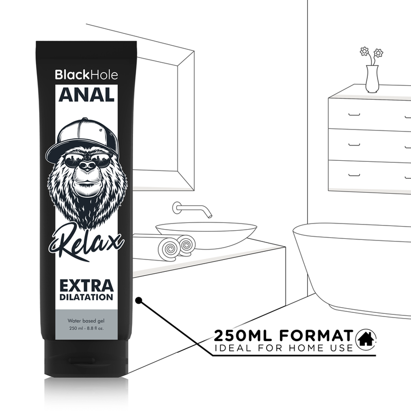 BLACK HOLE - GEL BASE D'ÁGUA DILATAÇÃO ANAL 250 ML - Image 5