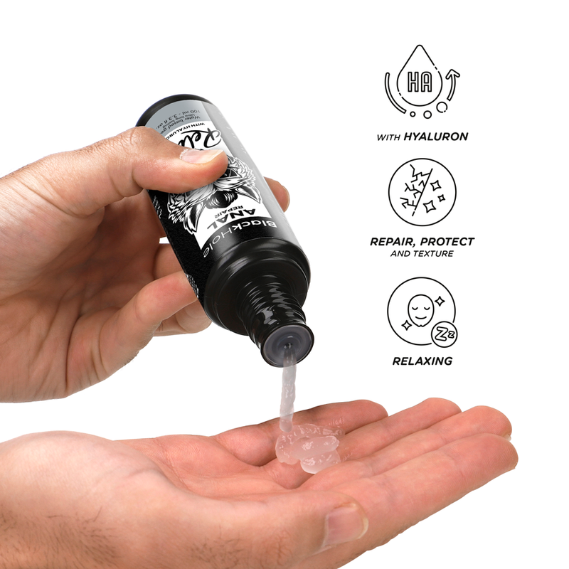 BLACK HOLE - REPARO ANAL RELAXANTE À BASE DE ÁGUA COM HIALURON 100 ML - Image 3