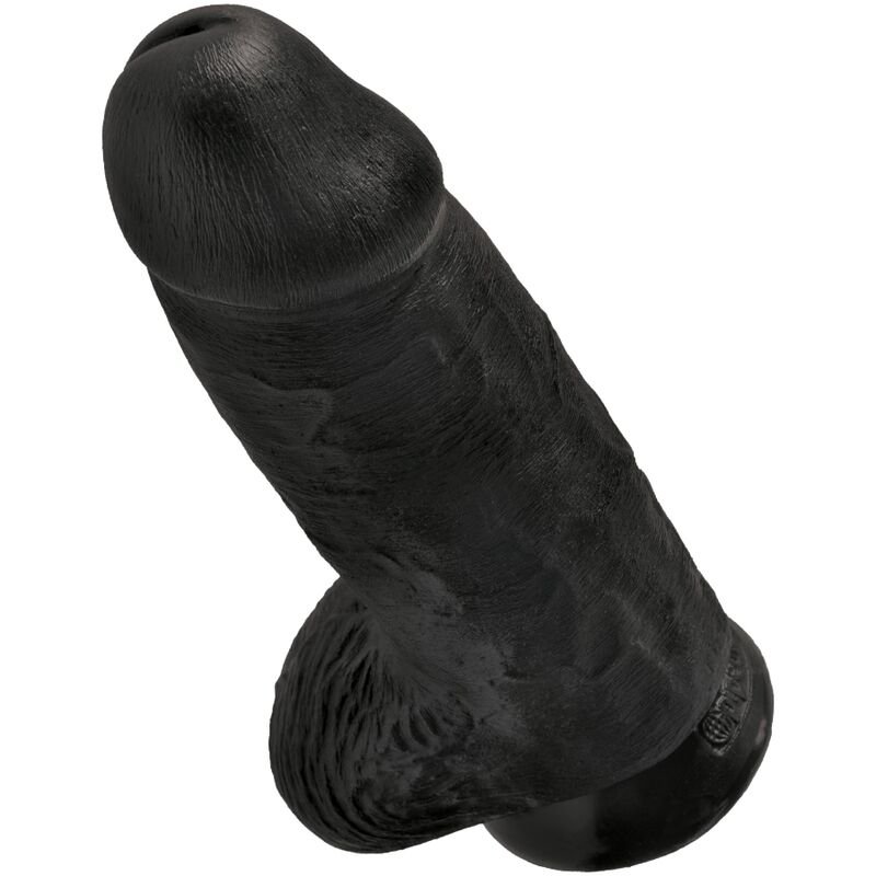 KING COCK - PÊNIS GORDINHO REALISTA 23 CM PRETO - Image 3
