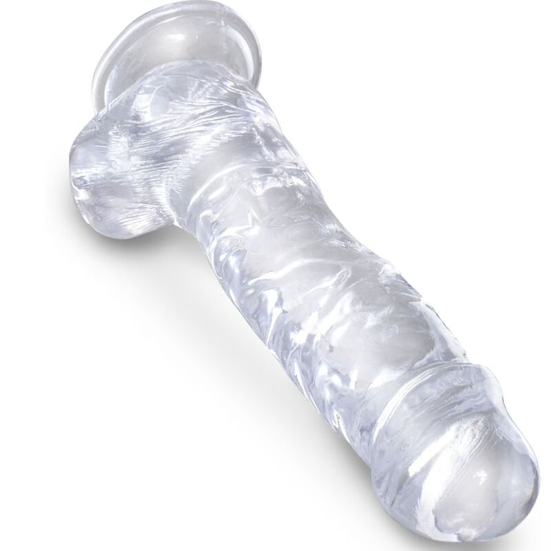 KING COCK - CLEAR PÊNIS REALÍSTICO COM BOLAS 16.5 CM TRANSPARENTE - Image 3