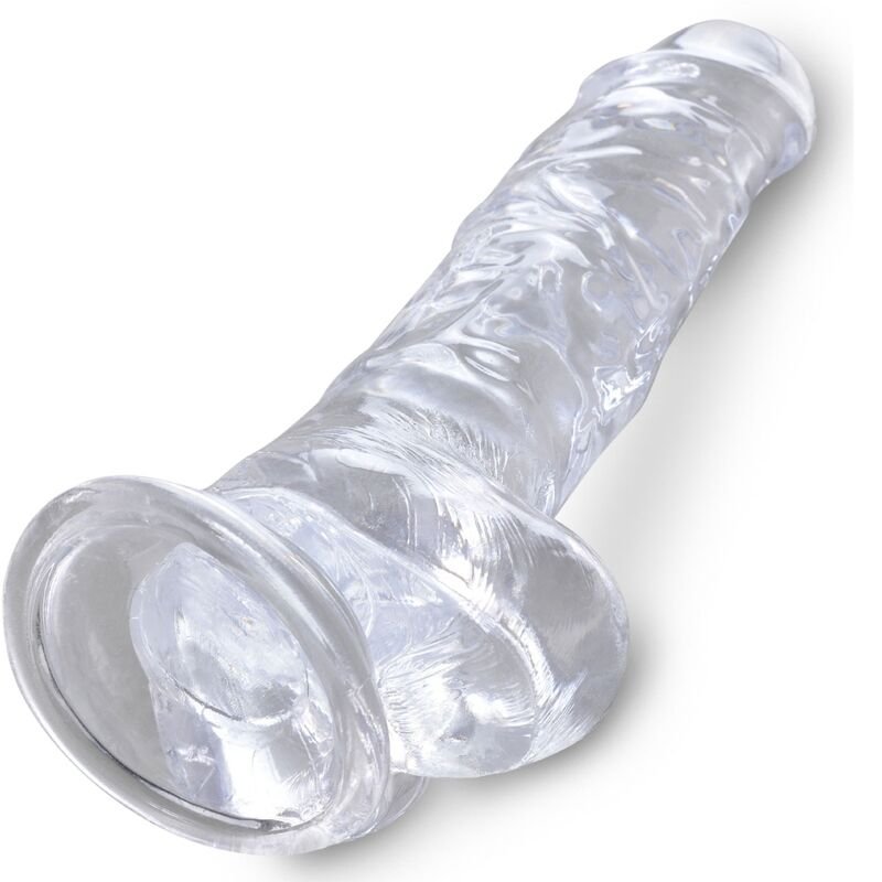KING COCK - CLEAR PÊNIS REALÍSTICO COM BOLAS 16.5 CM TRANSPARENTE - Image 4