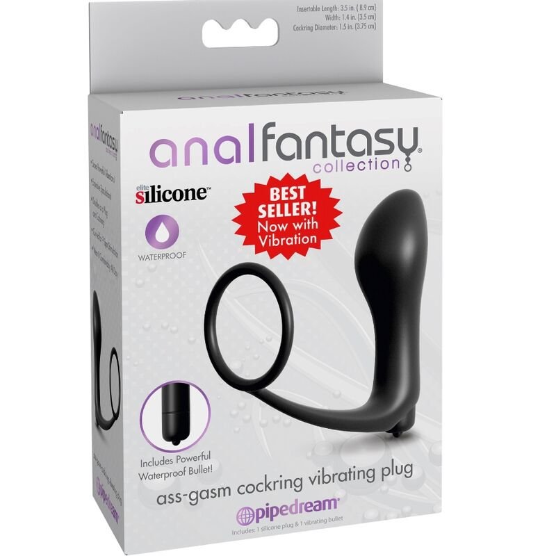 ANAL FANTASY ELITE COLLECTION - PLUG VIBRADOR DE ANAL COCKRING ASS-GASM - Image 3