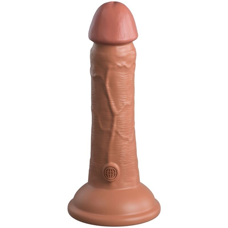 KING COCK - ELITE DILDO DE SILICONE REALÍSTICO 15.2 CM CARAMELO - Image 3