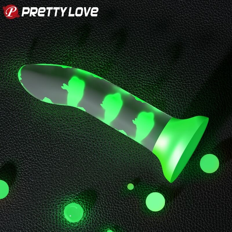 PRETTY LOVE - DILDO MÁGICO NIGHTFALL SEM VIBRAÇÃO VERDE LUMINOSO - Image 3