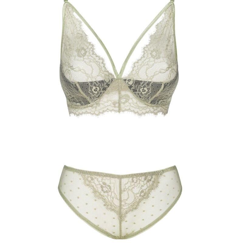LIVCO CORSETTI FASHION - PINE LC 90667 SUJETADOR + PANTY KHAKI - Image 3