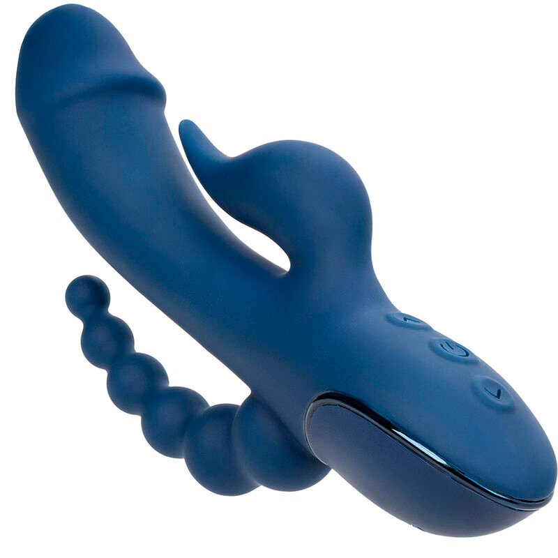 CALEXOTICS - VIBRADOR TRIPLO ORGASM AZUL - Image 5