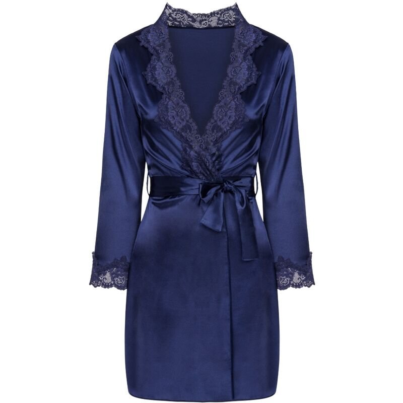 LIVCO CORSETTI FASHION - JACQUELINE LC 90249 BATA + CAMISA + PANTY AZUL MARINO S/M - Image 5