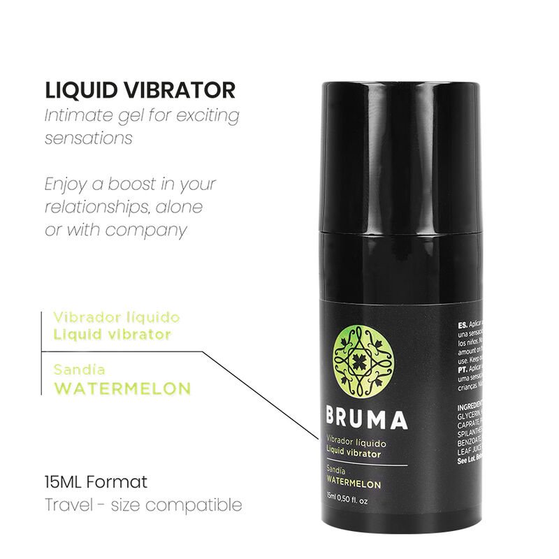 BRUMA - VIBRADOR LÍQUIDO ULTRA DESLIZANTE MELANCIA 15 ML - Image 4
