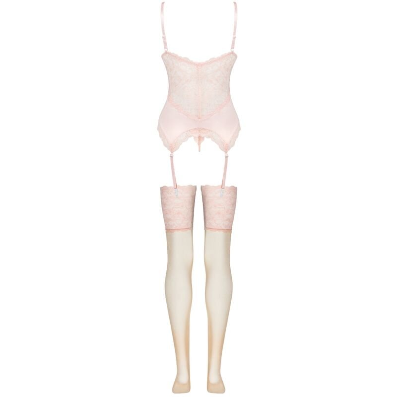 LIVCO CORSETTI FASHION - PERSINNE PEACH SET CORSET + PANTY + MEDIAS - Image 4