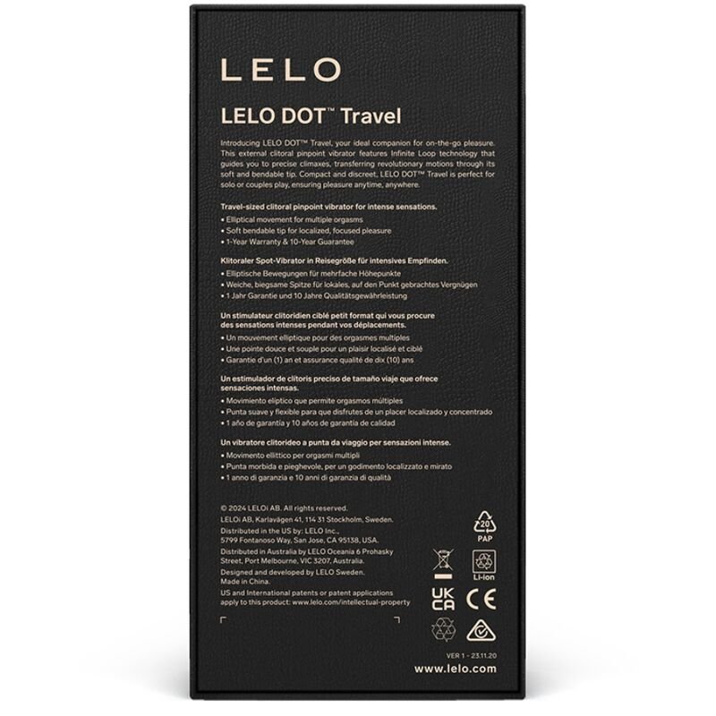 LELO - DOT TRAVEL ESTIMULADOR DE CLITÓRIS ROXO - Image 3