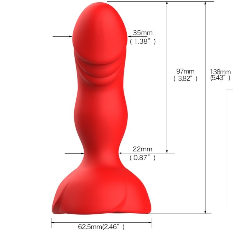 ARMONY - EXTREME A BLOOM VIBRADOR ROSE E PLUG ANAL CONTROLE REMOTO VERMELHO - Image 4