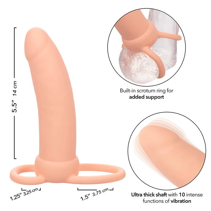 CALEXOTICS - MAXX THICK DUAL PENETRATOR 10 VIBRAÇÕES CARNE - Image 4