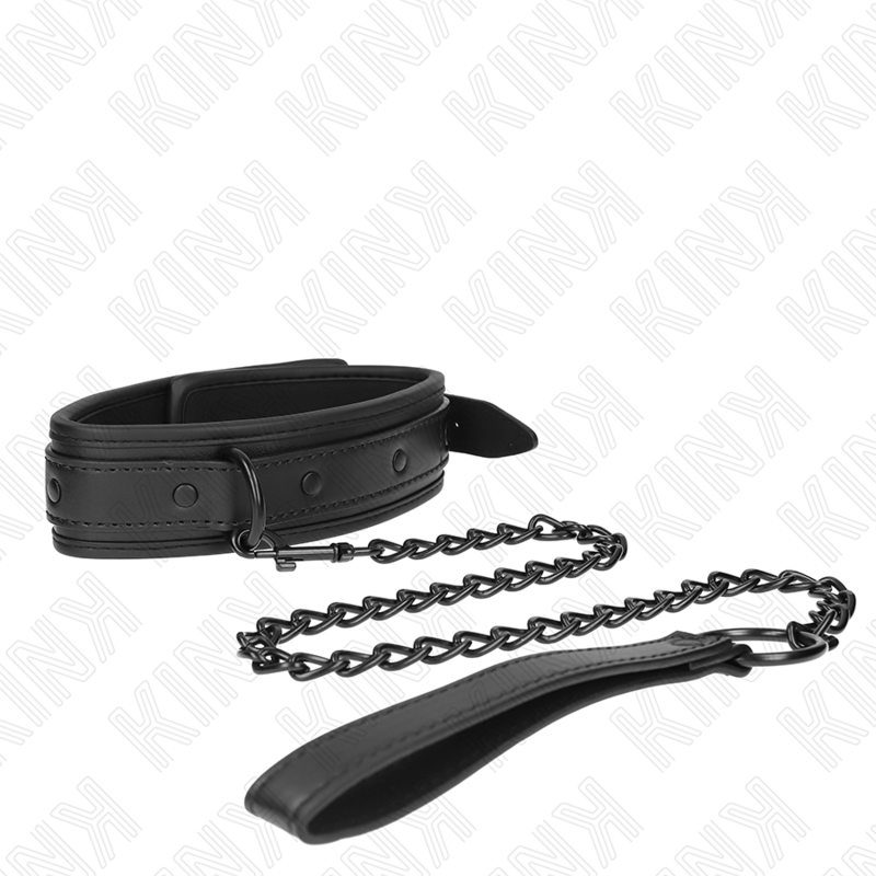 KINK - COLAR DE NEOPRENE BONDAGE MODELO 2 COM CINTO 78 CM AJUSTÁVEL 37,5 X 49,5 CM - Image 2