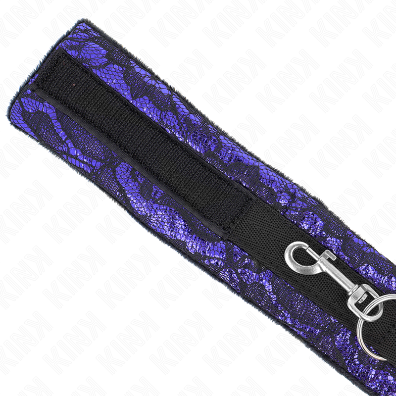 KINK - COLAR CURTO DE RENDA DE VELUDO COM CINTO 105 CM COM DEFEITO EM NYLON 44 X 5,5 CM - Image 5