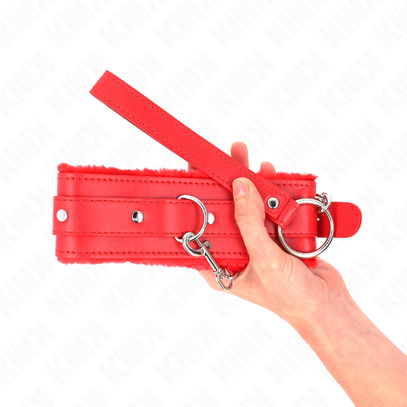 KINK - COLAR COM TRELA 65 CM COM RESTRIÇÕES VERMELHO 36-42 CM X 5,5 CM - Image 5