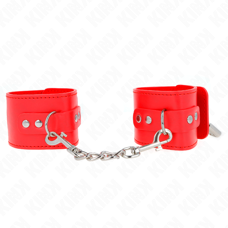 KINK - PUNHOS COM FECHO DE CADEADO VERMELHO AJUSTÁVEL 16-23 CM X 5,5 CM - Image 2