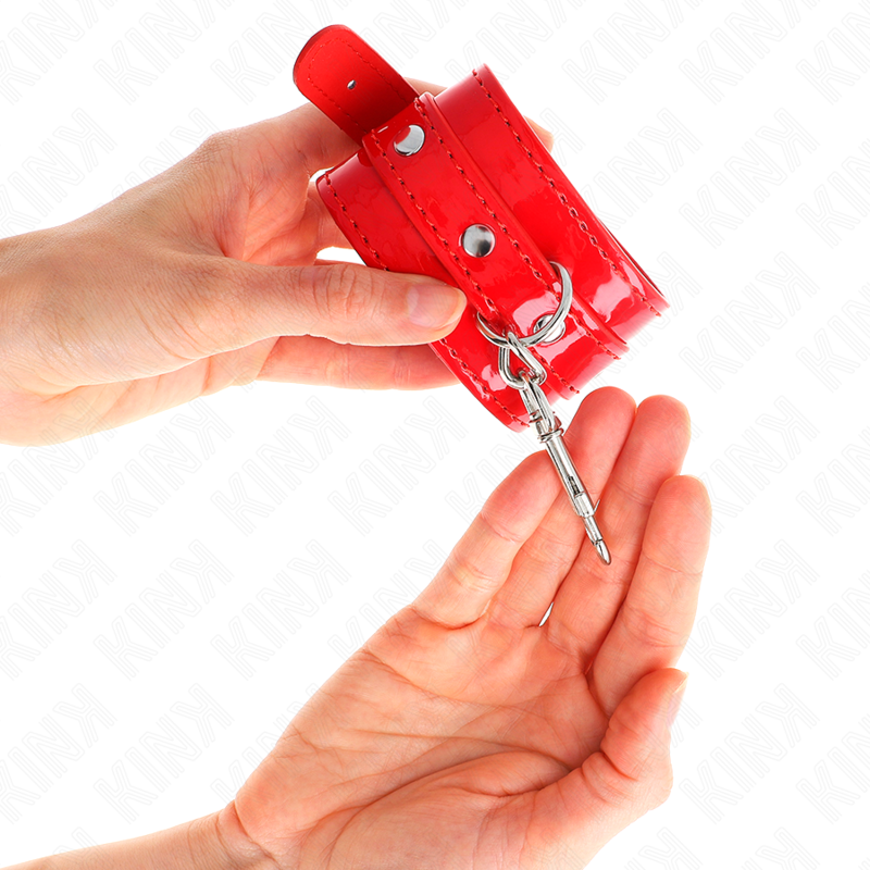 KINK - PUNHOS DE MÃO BRILHANTE VERMELHO AJUSTÁVEL 23-33 CM - Image 4