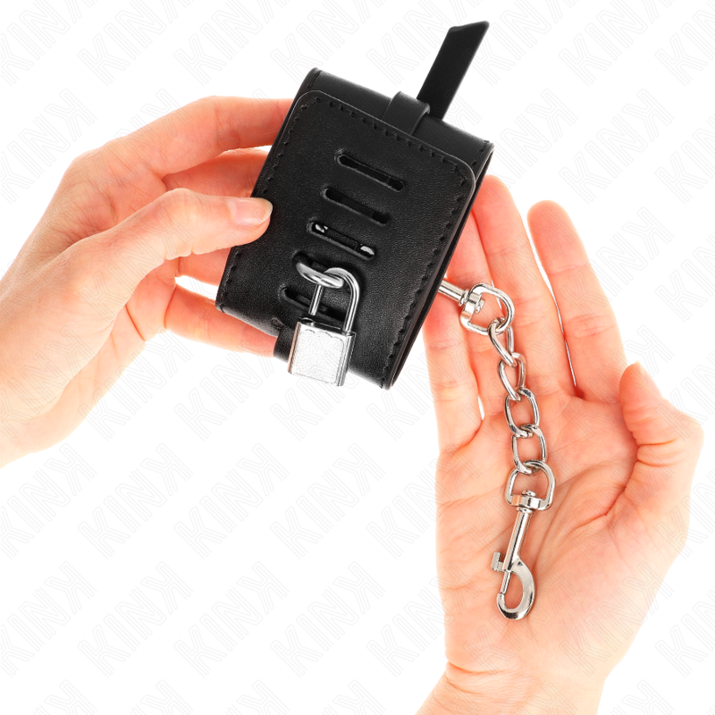 KINK - REMOÇÕES DE PULSO COM BLOQUEIO DELUXE PRETO AJUSTÁVEIS 14,5-21 CM X 6 CM - Image 4
