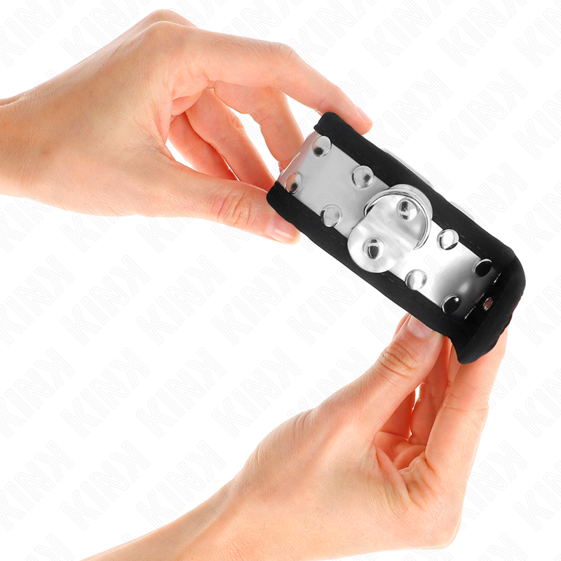 KINK - PULSO FINO PRETO / PRATA 30 X 4 CM - Image 4