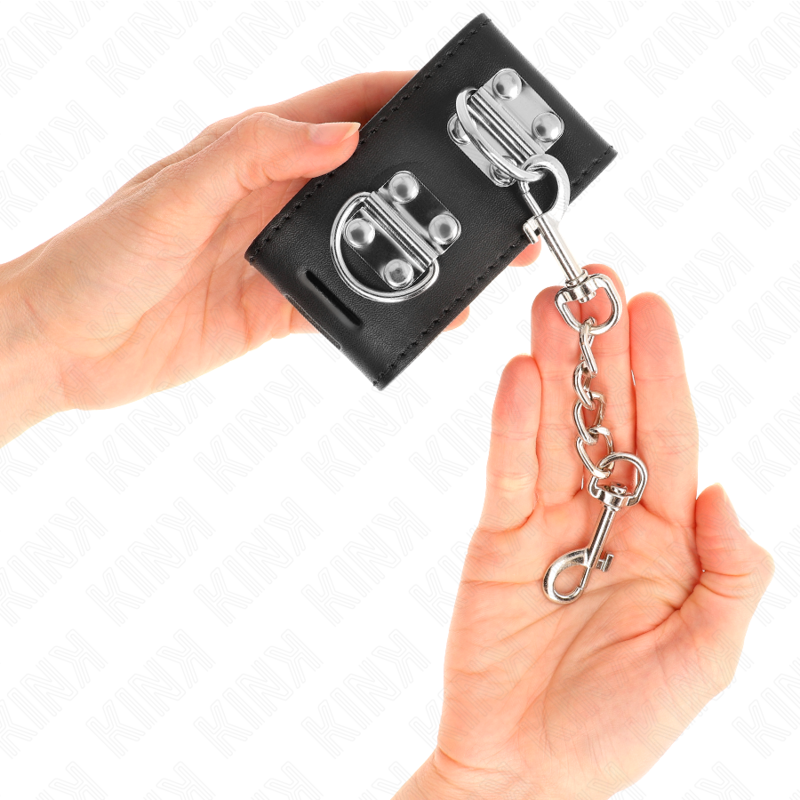 KINK - PUNHOS MULTIPOSIÇÕES COM FECHO DE CADEADO PRETO AJUSTÁVEIS 16-23 CM X 5,5 CM - Image 4