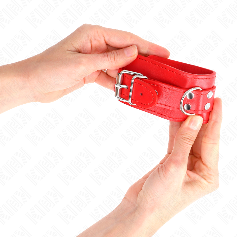 KINK - PULSO SIMPLES VERMELHO AJUSTÁVEL 20-23 CM X 5,5 CM - Image 4