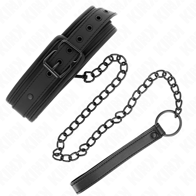 KINK - COLAR DE NEOPRENE BONDAGE MODELO 1 COM CINTO 78 CM AJUSTÁVEL 37,5 X 49,5 CM - Image 2