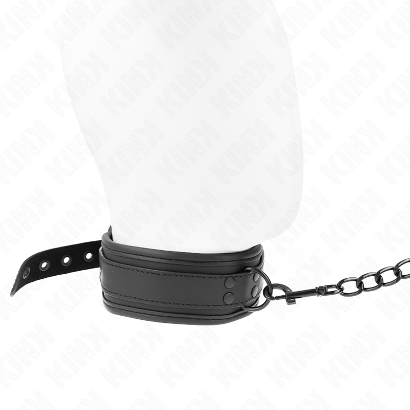 KINK - COLAR DE NEOPRENE BONDAGE MODELO 1 COM CINTO 78 CM AJUSTÁVEL 37,5 X 49,5 CM - Image 4