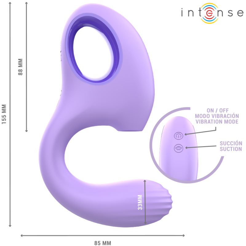 INTENSE - VIBRADOR E ESTIMULADOR BAXTER VIOLET - Image 5