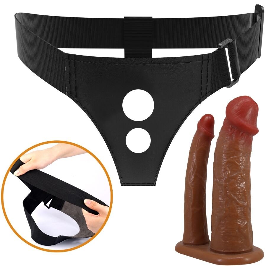 PRETTY LOVE - KEAVEN HARNESS BRIEFS DUPLO DILDO UNIVERSAL E CONFORTÁVEL - Image 5