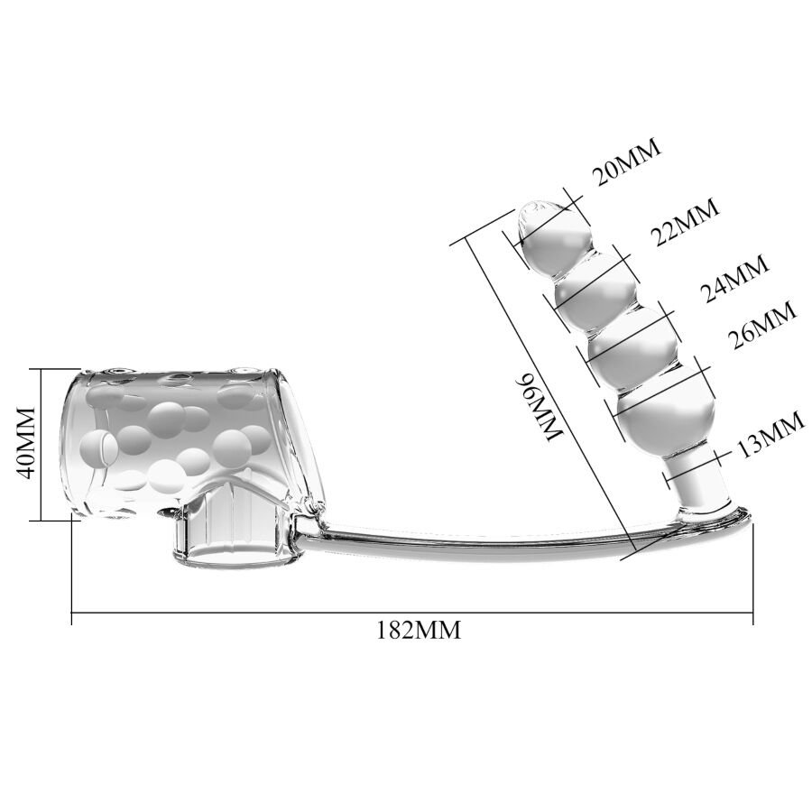 PRETTY LOVE - MANGA PARA PÊNIS COM PLUG ANAL TRANSPARENTE - Image 5