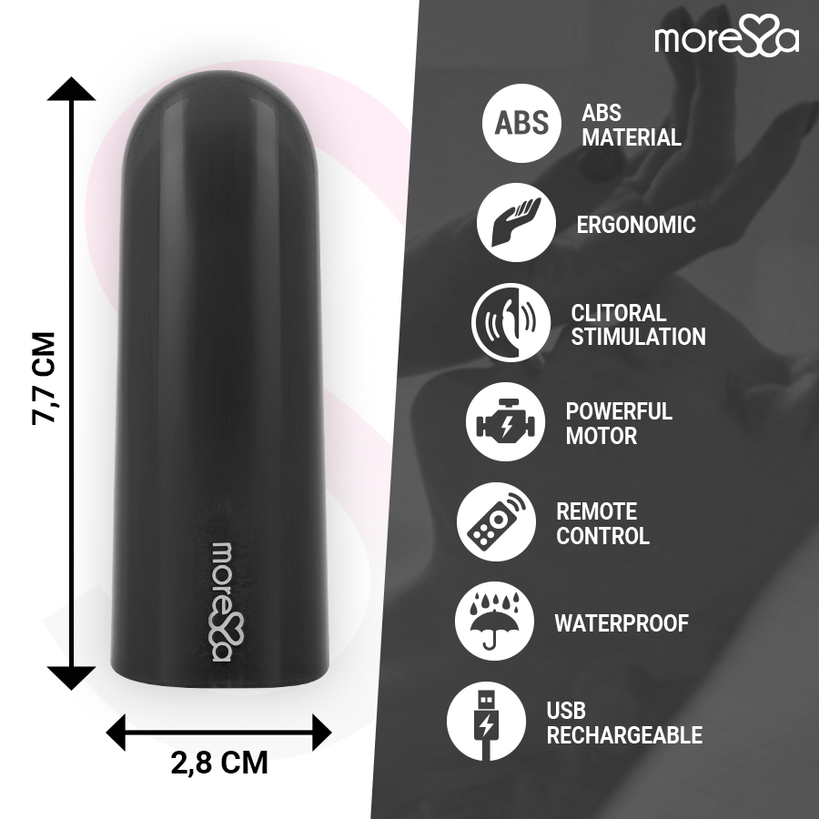 MORESSA - NIX VIBRADOR CONTROLE REMOTO PRETO - Image 4