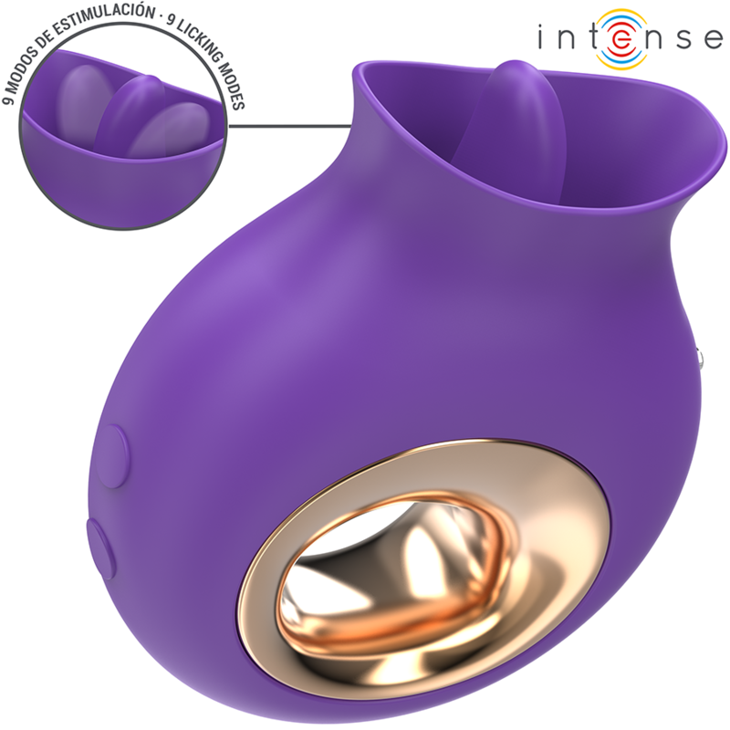 INTENSE - ESTIMULADOR DE CLITÓRIS TULI 9 VIBRAÇÕES E 9 OSCILAÇÕES ROXO - Image 2
