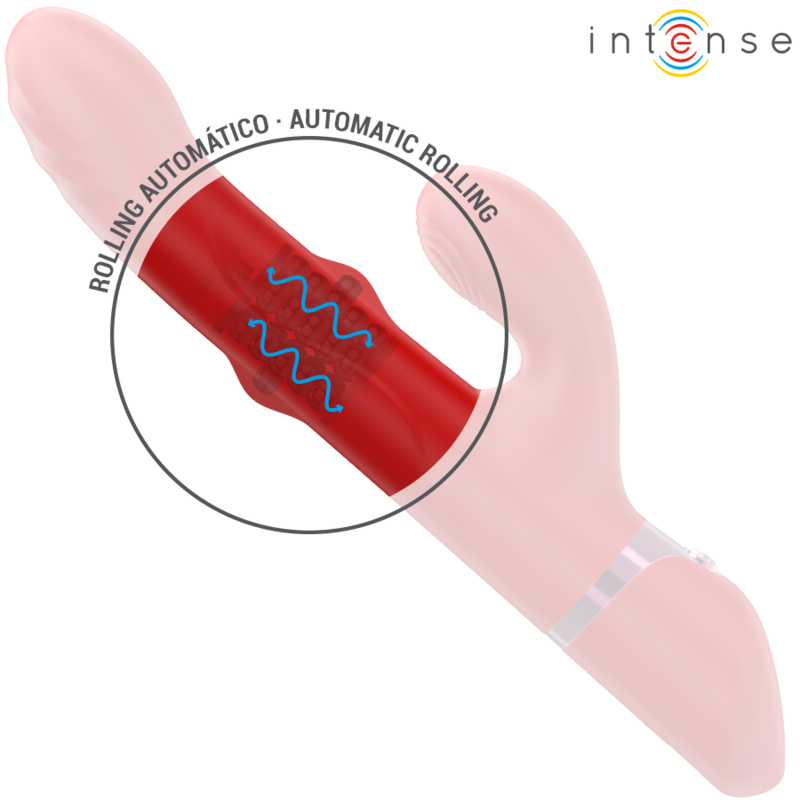 INTENSE - LELE VIBRADOR MULTIFUNCIONAL ROTATIVO OSCILAÇÃO ESTIMULAÇÃO VERMELHO - Image 5