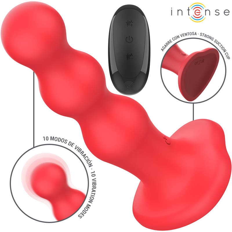 INTENSE - CODY VIBRADOR COM VENTOSA VERMELHO CONTROLE REMOTO - Image 2
