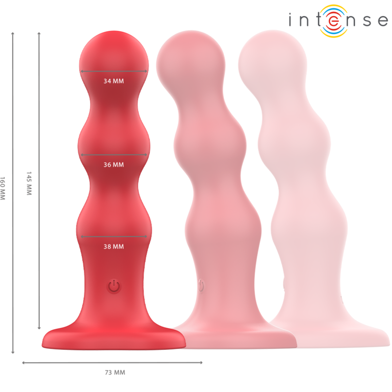 INTENSE - CODY VIBRADOR COM VENTOSA VERMELHO CONTROLE REMOTO - Image 3