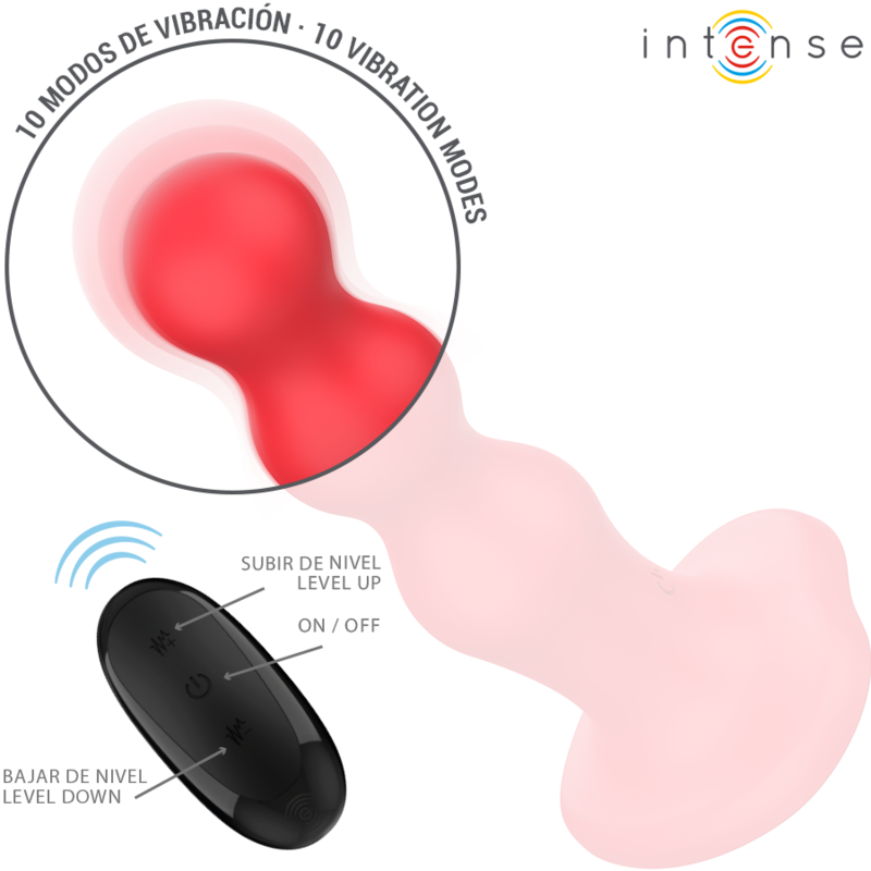 INTENSE - CODY VIBRADOR COM VENTOSA VERMELHO CONTROLE REMOTO - Image 4