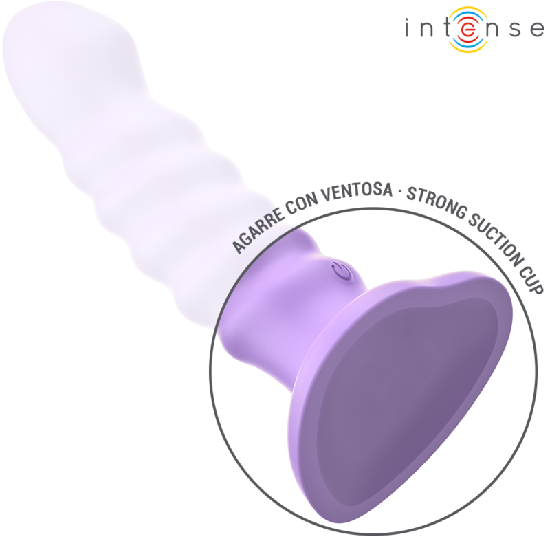 INTENSE - VIBRADOR BRENDA TAMANHO M DESIGN ESPIRAL 10 VIBRAÇÕES ROXO CONTROLE REMOTO - Image 5