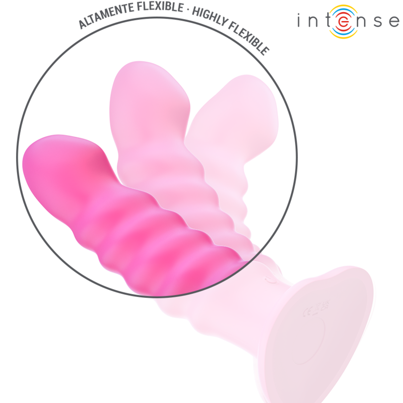 INTENSE - VIBRADOR CINDY TAMANHO L DESIGN ESPIRAL 10 VIBRAÇÕES ROSA CONTROLE REMOTO - Image 5