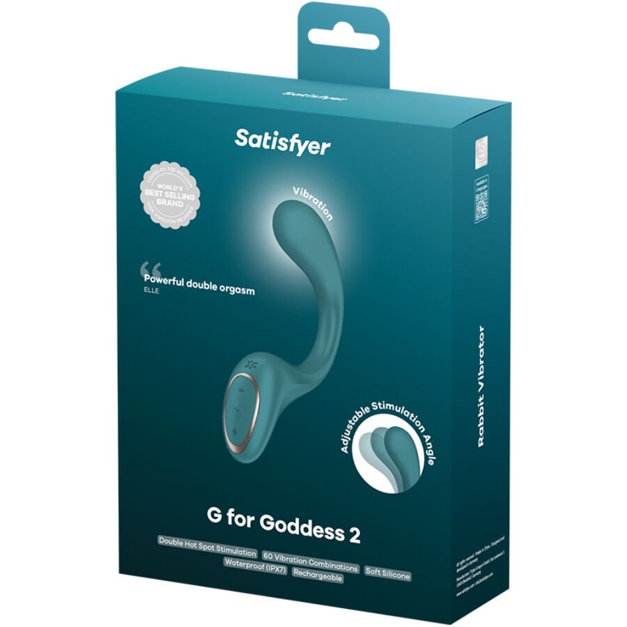 SATISFYER - G FOR GODDESS 2 VIBRADOR COELHO VERDE GARRAFA - Image 3