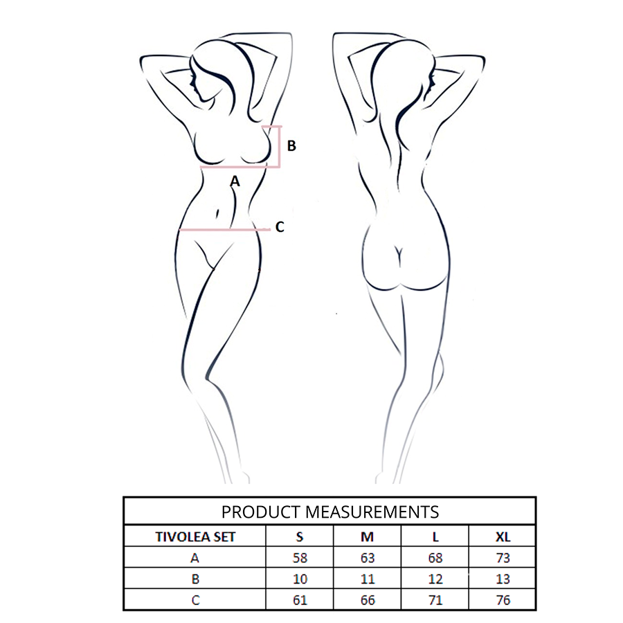 PASSION - CONJUNTO DE SUTIÃ + TANGA TIVOLEA MISTY ROSE L/XL - Image 4