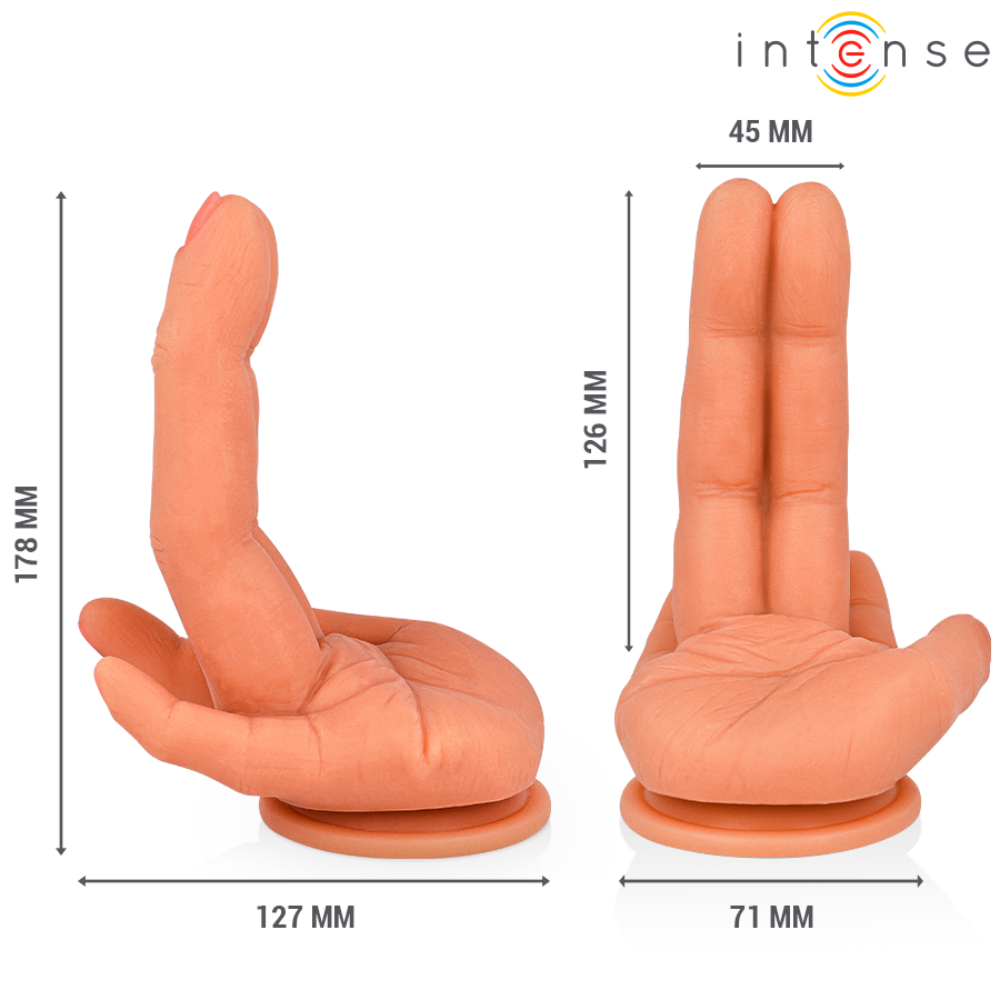 INTENSE - ESTIMULADOR DE PONTO G LEELA MÃO FLEXÍVEL 12,6 CM - Image 2